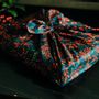 Other Christmas decorations - 100% Cotton Satin Reusable Gift Wrap Gift Wrap Furoshiki 'Fairy Night No. 22' - Size M 55x55cm - CARÉDEAU PAPIER CADEAU RÉUTILISABLE