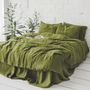 Linge de lit - Parure de lit en lin délavé à la pierre Green Moss - EPIC LINEN
