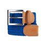Petite maroquinerie - Ceinture tressée bleu électrique - VERTICAL L ACCESSOIRE