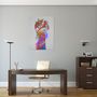 Paintings - 'Survivor' Wall Artwork with LED Neon - SMALL - LOCOMOCEAN