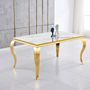 Dining Tables - TABLE REPAS BAROQUE - MARBRE BLANC - EURODESIGN FRANCE