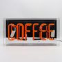 Lampes de table - Boîte à néon en verre « Coffee », orange - LOCOMOCEAN
