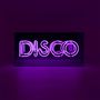 Decorative objects - 'Disco' Glass Neon Sign - Purple - LOCOMOCEAN