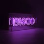 Objets de décoration - Boîte à néon en verre 'Disco', violet - LOCOMOCEAN