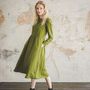 Prêt-à-porter - Long Linen Collar Dress - EPIC LINEN
