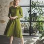 Prêt-à-porter - Long Linen Collar Dress - EPIC LINEN