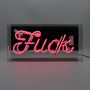 Table lamps - 'Fuck' Glass Neon Sign - LOCOMOCEAN