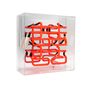 Table lamps - 'Double Happiness' Glass Neon Sign - LOCOMOCEAN