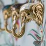 Other wall decoration - Mother of Pearl Elephant Hanger - WILD BY MOSAIC