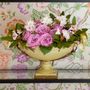 Decorative objects - Bowl on Base with Parrots and Orchids - G & C INTERIORS A/S