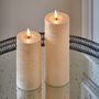 Gifts - Metallic Pillar Candles - set of 2 - LIGHT STYLE LONDON