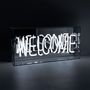 Lampes de table - Boîte à néon en verre 'Welcome' - rose - LOCOMOCEAN