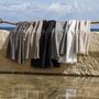Bath towels - Hand Towel Zoe Carbone 50 X 100 - MAISON VIVARAISE – SDE VIVARAISE WINKLER