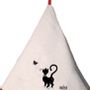 Torchons textile - Essuie Mains Dubout Chat Papillon Ivoire 0 X 60 - MAISON VIVARAISE - SDE VIVARAISE WINKLER