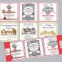 Ustensiles de cuisine - Lot de 6 sous-verres Bordeaux 10 x 10 - MAISON VIVARAISE – SDE VIVARAISE WINKLER