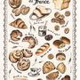 Dish towels - Kitchen Towel Les Viennoiseries Francais Ecru 48 X 72 - MAISON VIVARAISE - SDE VIVARAISE WINKLER
