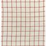 Torchons - Torchon Carreaux Karma Ecru/Rouge 55 x 75 - MAISON VIVARAISE - SDE VIVARAISE WINKLER