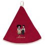 Torchons textile - Essuie-mains rond Brode Couple Enfants Rouge Diamètre 60 cm - MAISON VIVARAISE – SDE VIVARAISE WINKLER