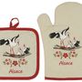 Potholders - Set Glove+Potholder Zamma Ficelle 18 X 28 - MAISON VIVARAISE – SDE VIVARAISE WINKLER