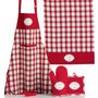 Dish towels - Kitchen Towel Saveurs D'Autrefois Rouge 70 X 50 - MAISON VIVARAISE - SDE VIVARAISE WINKLER