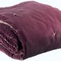 Throw blankets - Throw W/Knotted Tassels Elise Lilas 140 X 200 - MAISON VIVARAISE - SDE VIVARAISE WINKLER