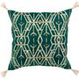 Cushions - Cushion Tess Embroidery Paon 45 X 45 - MAISON VIVARAISE - SDE VIVARAISE WINKLER