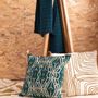 Cushions - Cushion Tess Embroidery Paon 45 X 45 - MAISON VIVARAISE - SDE VIVARAISE WINKLER