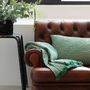 Coussins - Coussin stonewashed Naga Vichy Epicea 45 x 45 - MAISON VIVARAISE - SDE VIVARAISE WINKLER