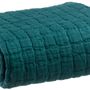 Plaids - Plaid Swami Pétrole 130 x 200 - MAISON VIVARAISE - SDE VIVARAISE WINKLER