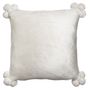 Cushions - Cushion Tender Pompoms Neige 45 X 45 - MAISON VIVARAISE – SDE VIVARAISE WINKLER