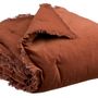 Throw blankets - Throw Fara Caramel 135 X 200 - MAISON VIVARAISE – SDE VIVARAISE WINKLER