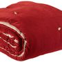 Throw blankets - Throw W/Knotted Tassels Elise Groseille 140 X 200 - MAISON VIVARAISE - SDE VIVARAISE WINKLER