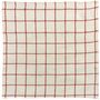 Serviettes - Serviette de table carreaux Karma Ecru/rouge 50 x 50 - MAISON VIVARAISE – SDE VIVARAISE WINKLER