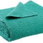 Throw blankets - Throw Stonewashed Maia Lagon 140 X 200 - MAISON VIVARAISE – SDE VIVARAISE WINKLER