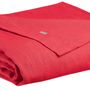 Bed linens - Stonewashed Zeff flat sheet Groseille 240 X 300 - MAISON VIVARAISE – SDE VIVARAISE WINKLER