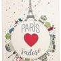 Torchons - Torchon Planète Paris Ecru 48 x 72 - MAISON VIVARAISE - SDE VIVARAISE WINKLER