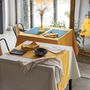 Table cloths - Table Cloth Delia Recycled Paon 170 X 170 - MAISON VIVARAISE – SDE VIVARAISE WINKLER