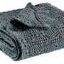 Throw blankets - Throw Stonewashed Tana Cendre 140 X 200 - MAISON VIVARAISE – SDE VIVARAISE WINKLER