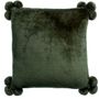 Cushions - Cushion Tender Pompoms Fougere 45 X 45 - MAISON VIVARAISE – SDE VIVARAISE WINKLER