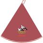 Tea towel - Round Hand Towel Sparel Alsace Rouge Diameter 60 - MAISON VIVARAISE - SDE VIVARAISE WINKLER