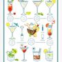 Torchons - Torchon Cocktails Assortis 50 x 70 - MAISON VIVARAISE - SDE VIVARAISE WINKLER