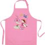 Aprons - Recycled Princess and Frog children's cooking apron Rose 52 X 63 - MAISON VIVARAISE - SDE VIVARAISE WINKLER