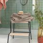 Serviettes de bain - Drap de bain uni Zoe Chamois 100 x 180 - MAISON VIVARAISE – SDE VIVARAISE WINKLER
