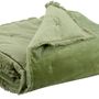 Throw blankets - Throw Fara Olive 135 X 200 - MAISON VIVARAISE – SDE VIVARAISE WINKLER
