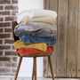 Throw blankets - Recycled Throw Theo Marmelade 130 X 160 - MAISON VIVARAISE - SDE VIVARAISE WINKLER