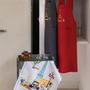 Tabliers de cuisine - Tablier de cuisine japonais recyclé Tour Eiffel Rouge 125 x 85 - MAISON VIVARAISE – SDE VIVARAISE WINKLER