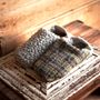 Chaussettes - Plaid en tweed/Boa en laine - MERIPPA