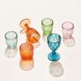Glass - Vintage Crystal Coloured Drinking Glass - CASA AMAROSA
