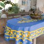 Table linen - Centered Printed Tablecloth - Citron - TISSUS TOSELLI