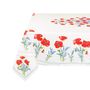 Table linen - Printed Placed Tablecloth - Coquelicot - TISSUS TOSELLI